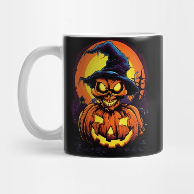 Spooky Halloween Pumpkin by Juka